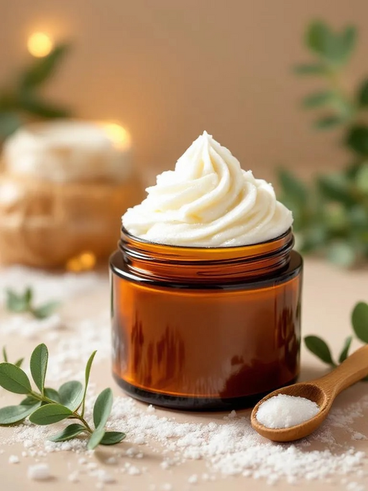 Bare Glow – Foaming Whipped Sugar Scrub (Fragrance-Free)